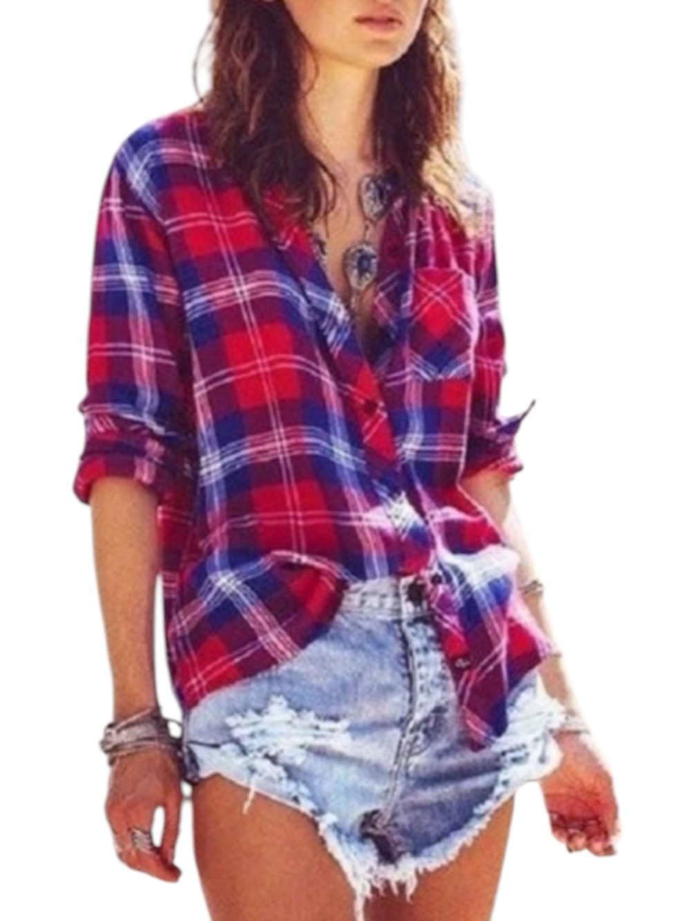RAILS Plaid Button-Up Flannel Shirt in Red / Blue Size XS — Perfect for Fall!!!